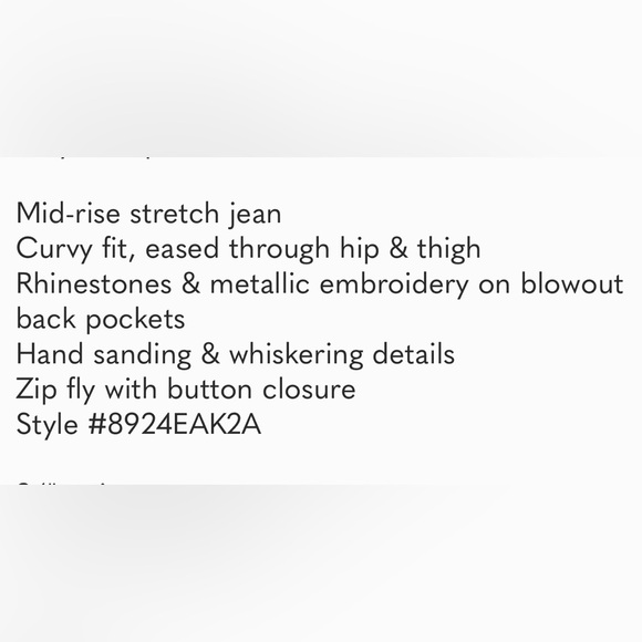 Miss Me Jeans Mid Rise Easy Ankle Skinny Jeans Size 27 - Picture 9 of 9